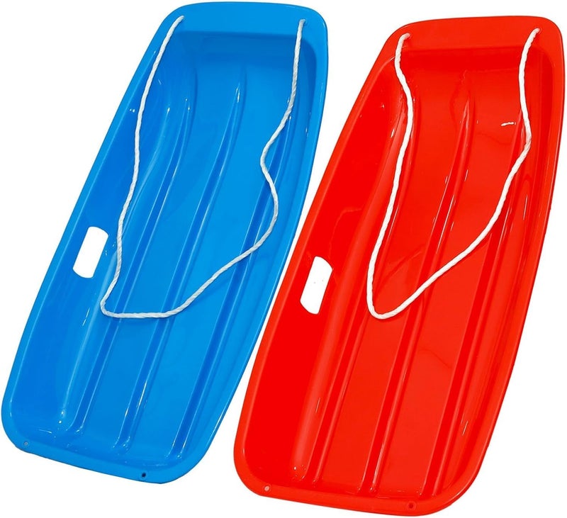 LIBERATECH 2-Person Sled for| 35" All-Season Toboggan | Reinforced Structure | High Weight Capacity | for Snow, Beach & Park - Image 1